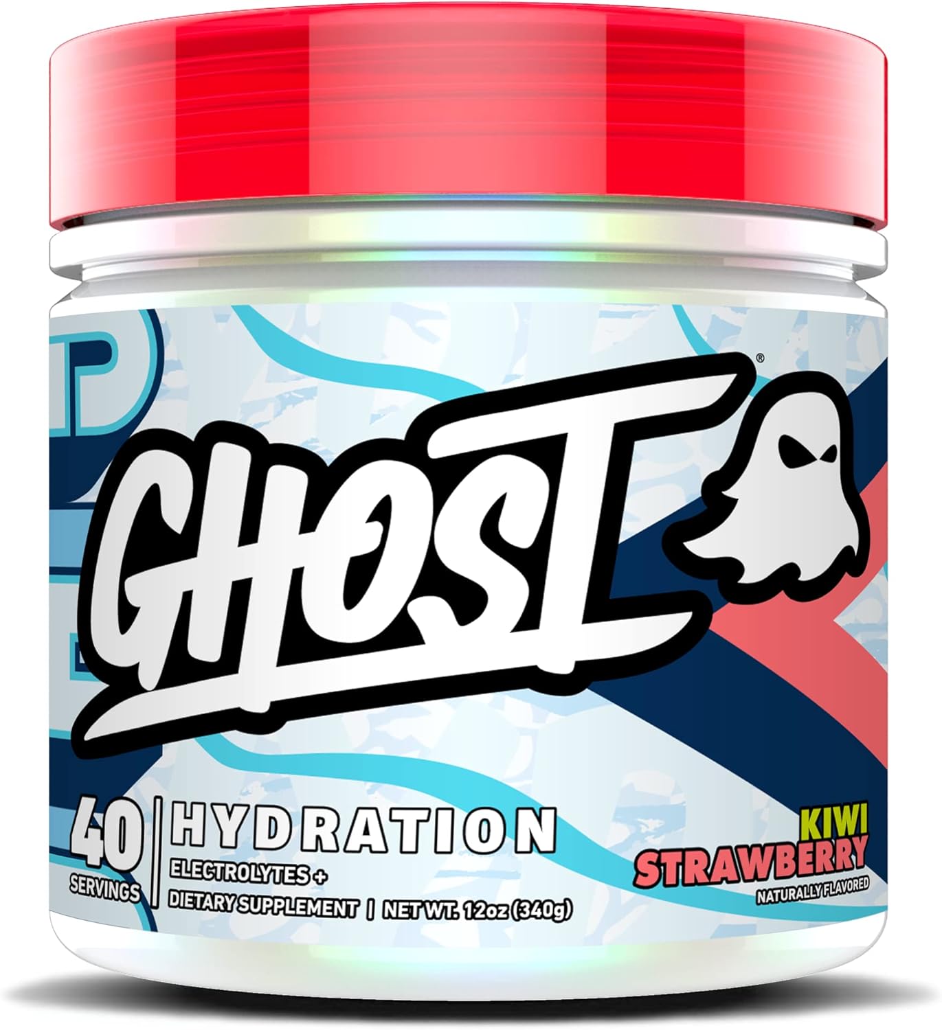 GHOST Hydration, Kiwi Strawberry, 40 Serv, Electrolyte Powder